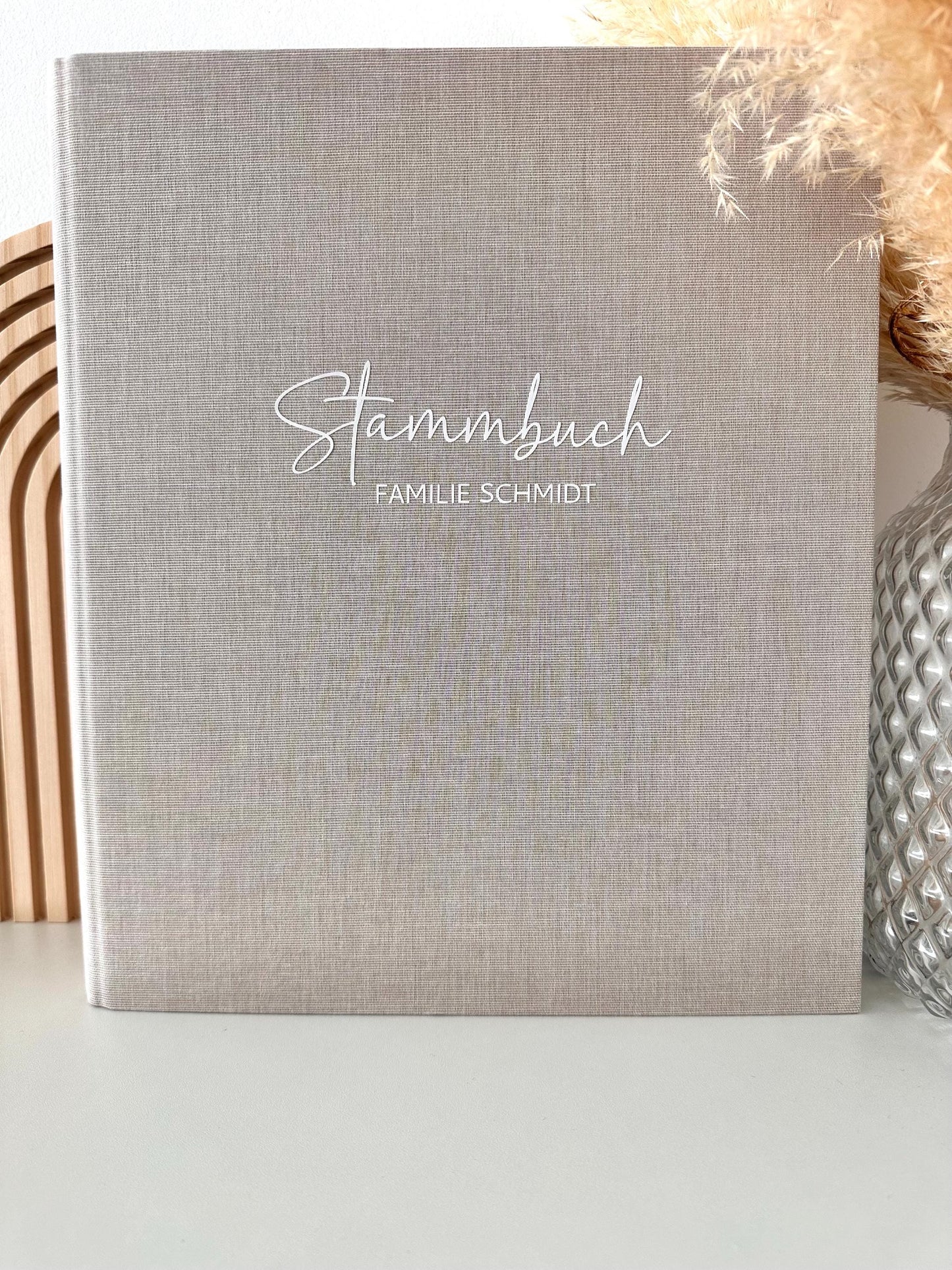 Stammbuch personalisiert aus Leinen
