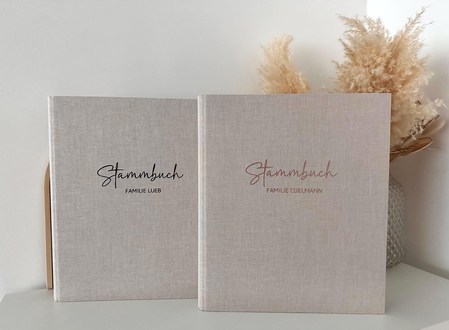 Stammbuch personalisiert aus Leinen