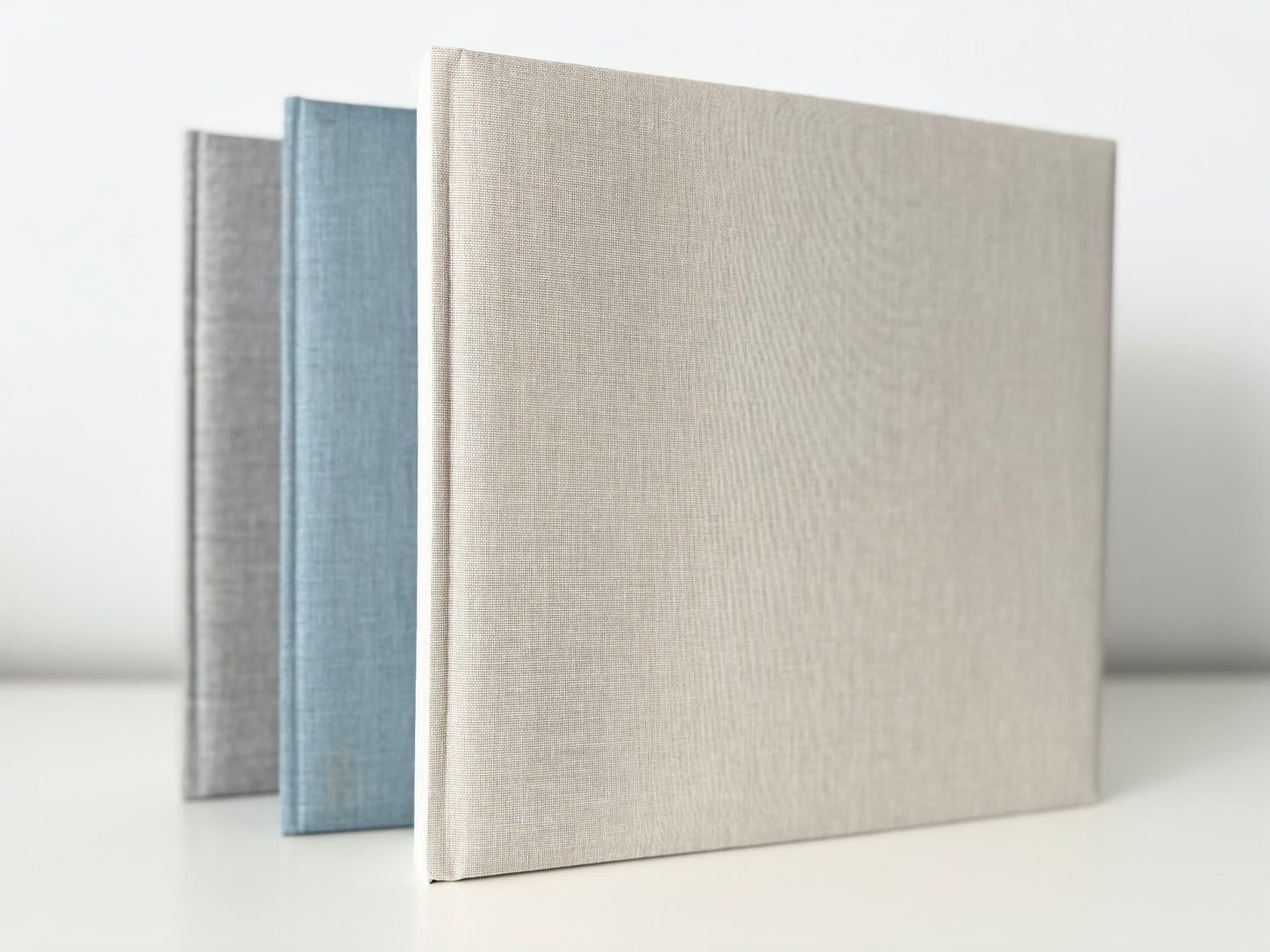 Personalisiertes Fotoalbum Leinen | Namen und Datum