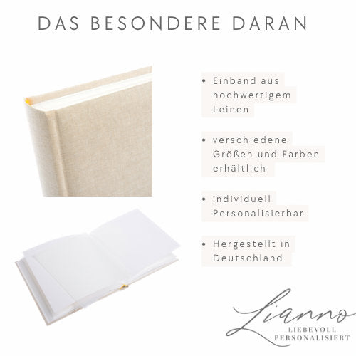 Fotoalbum Leinen Sondergröße 31x30cm