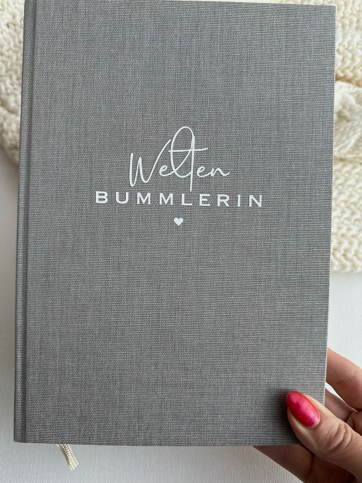 Leinen Notizbuch Weltenbummlerin