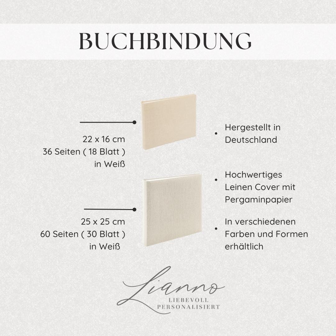 Fotoalbum aus Leinen personalisiert