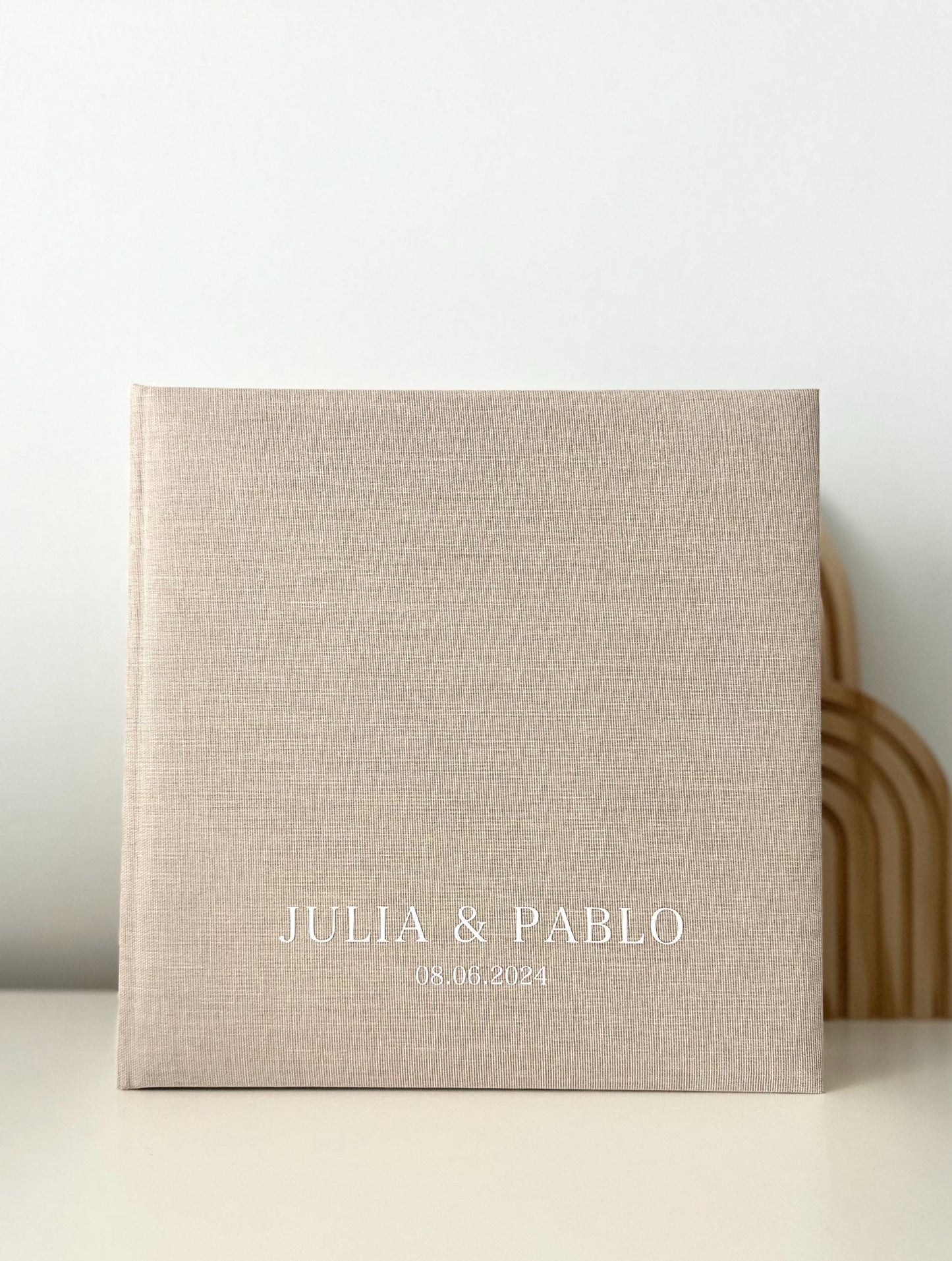 Fotoalbum Leinen personalisiert | Hochzeit