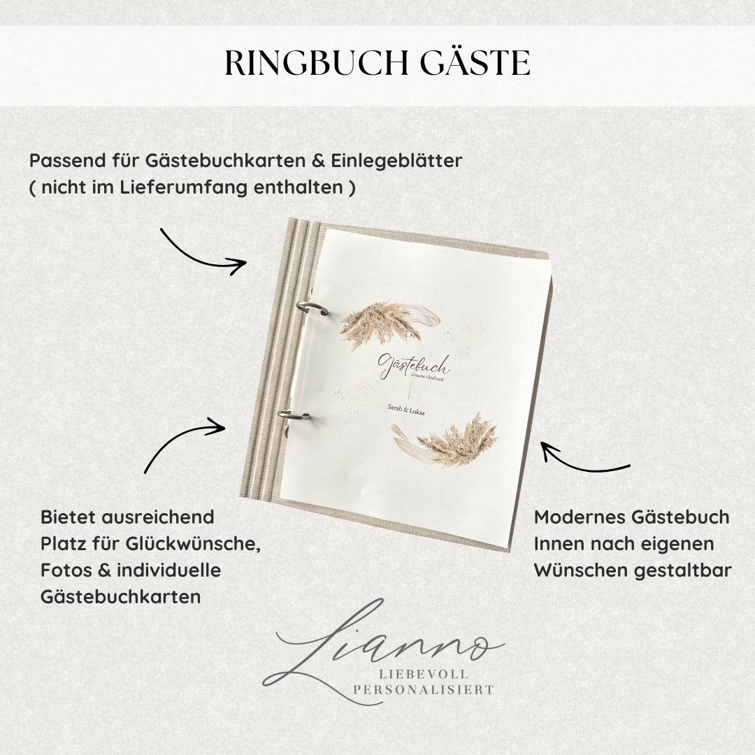 Gästemappe modern A4 oder A5
