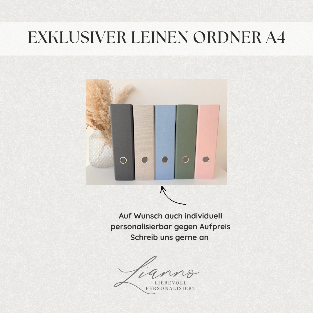 Ordner Leinen 8cm breit
