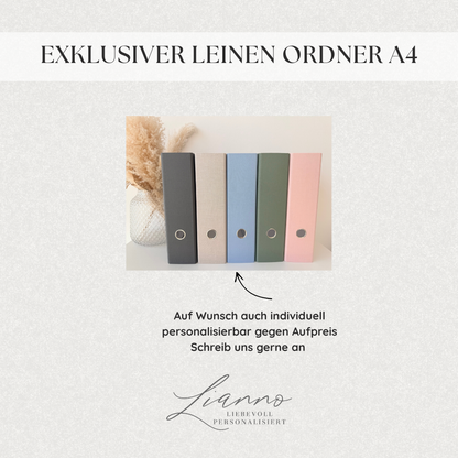 Ordner Leinen 8cm breit