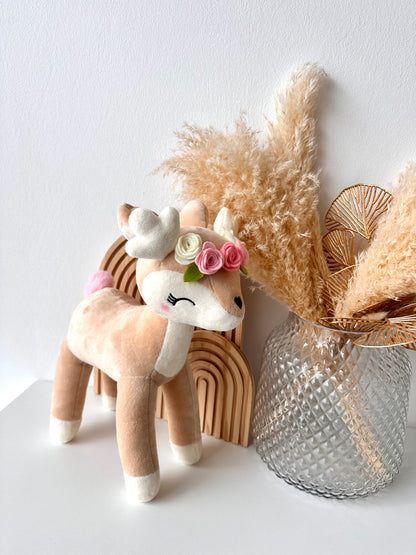 Personalisiertes Kuscheltier Reh oder Einhorn
