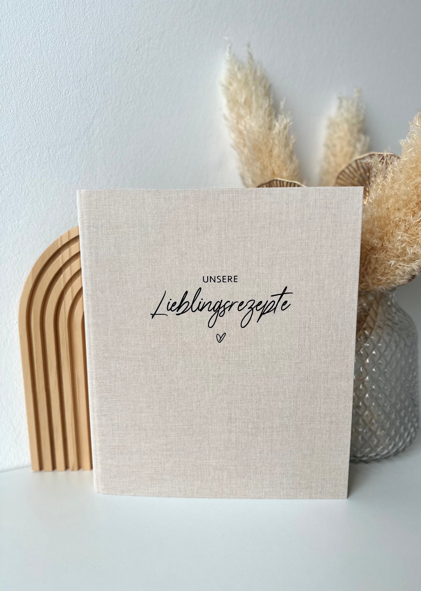 Rezept Ordner „Unsere Lieblingsrezepte“ Leinen A4