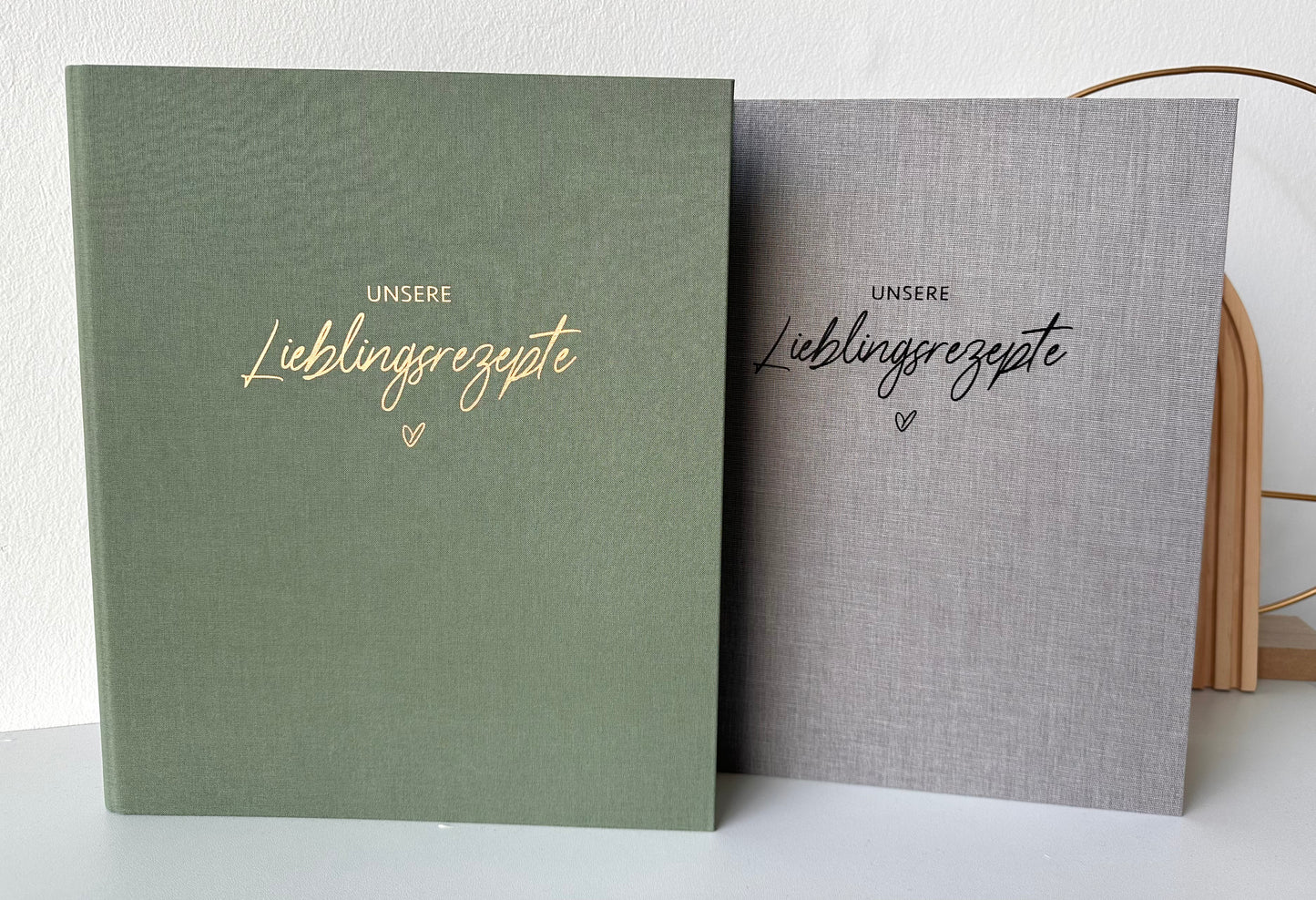 Rezept Ordner „Unsere Lieblingsrezepte“ Leinen A4