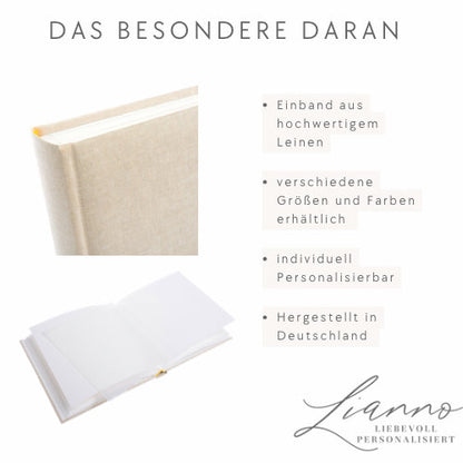 Fotoalbum Leinen Sondergröße 31x30cm