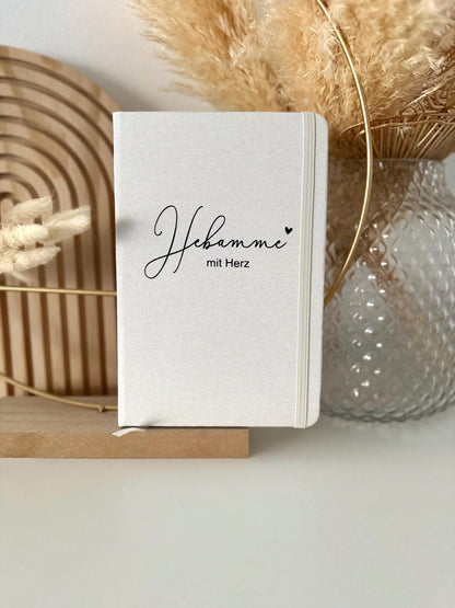Notizbuch Hebamme mit Herz